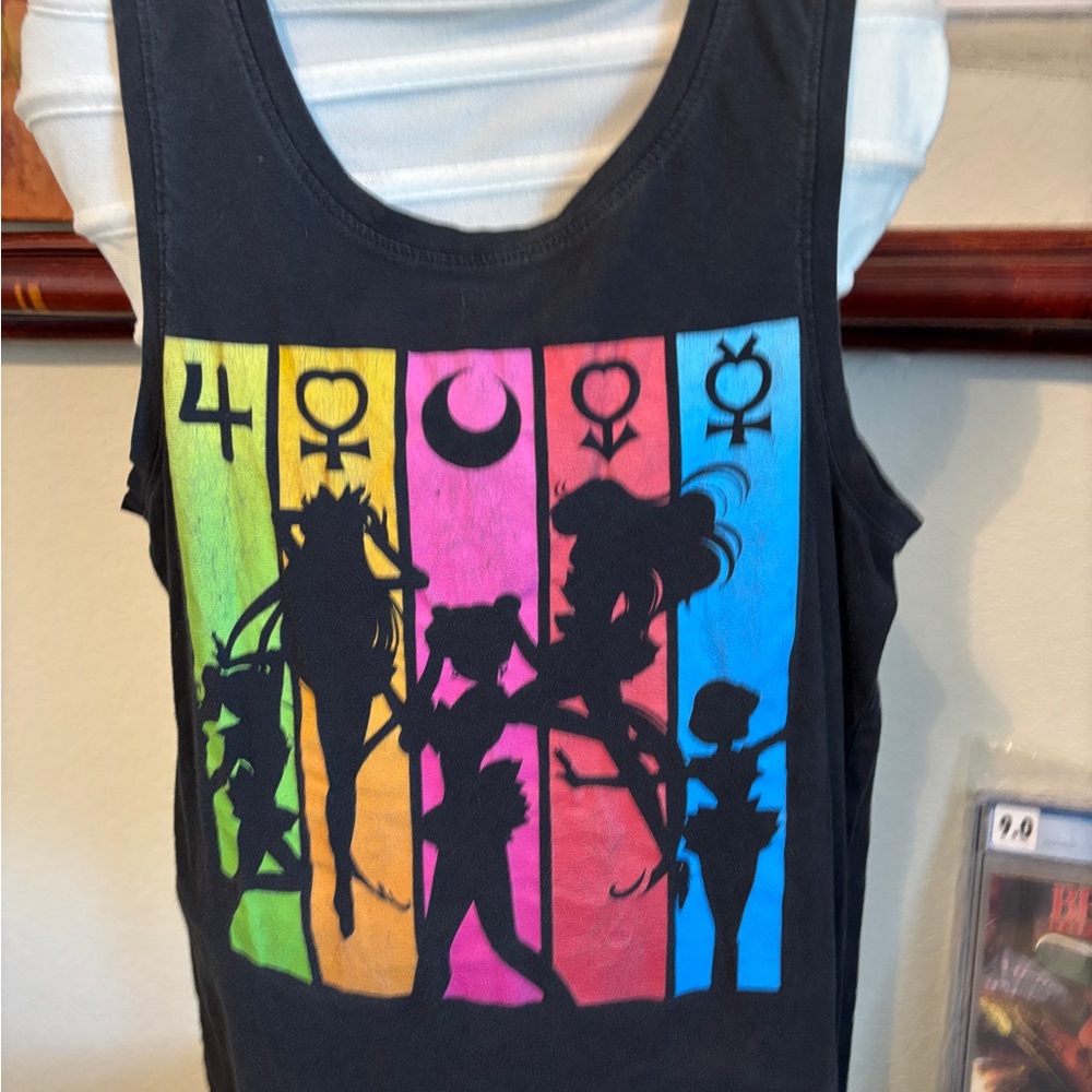 Black Graphic Muscle Tee